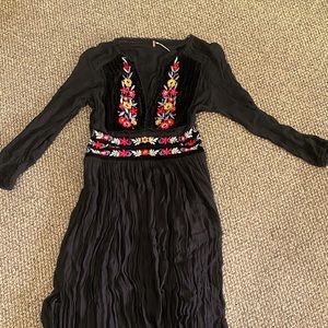 Free People embroidered maxi dress